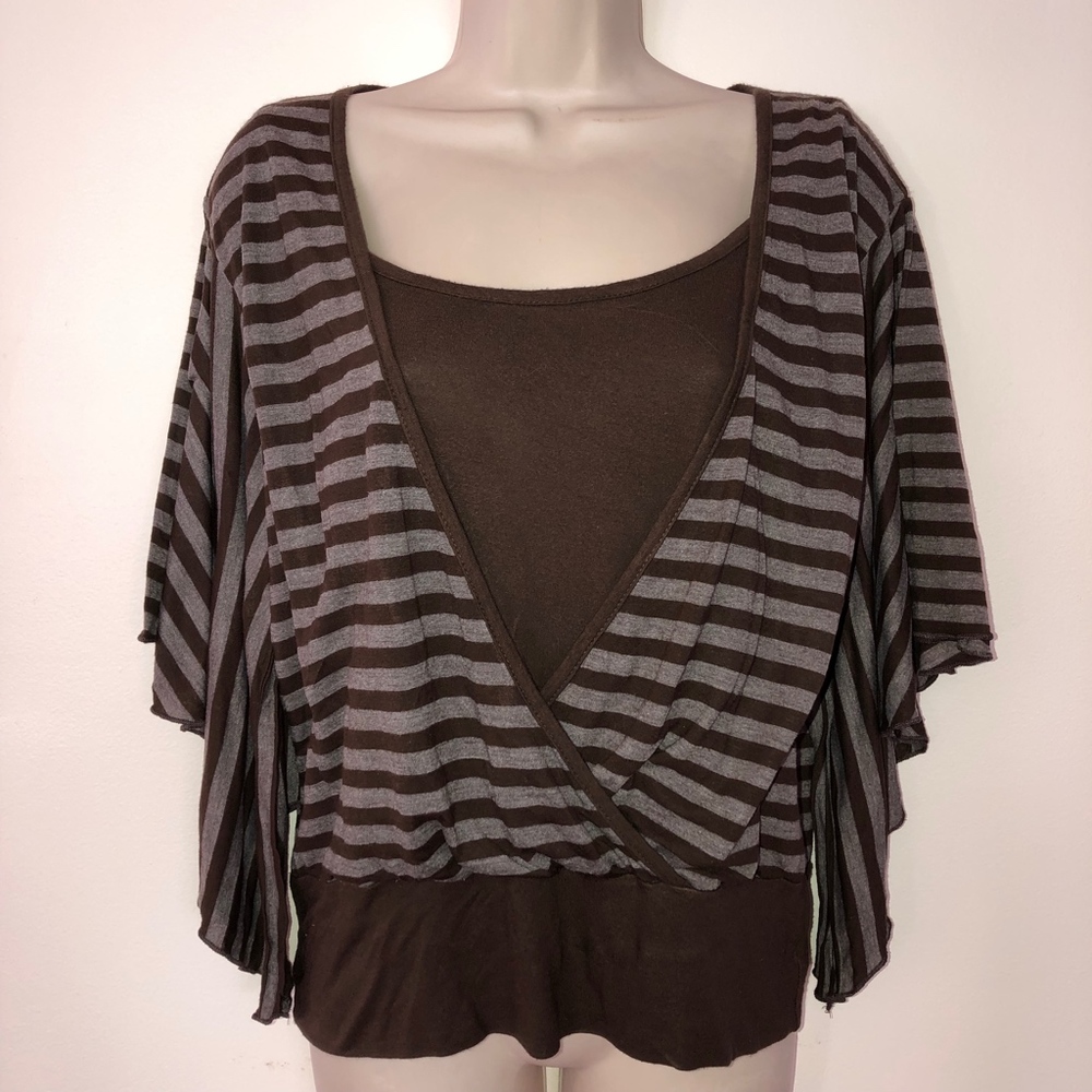 CDW Inc bat sleeve knit top/CUTE! 75% rayon